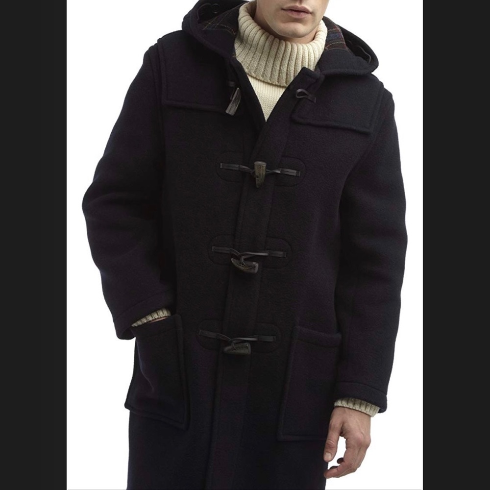 Burberry duffel navy coat size small